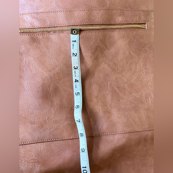 Elegant Tan Leather Backpack main image 4
